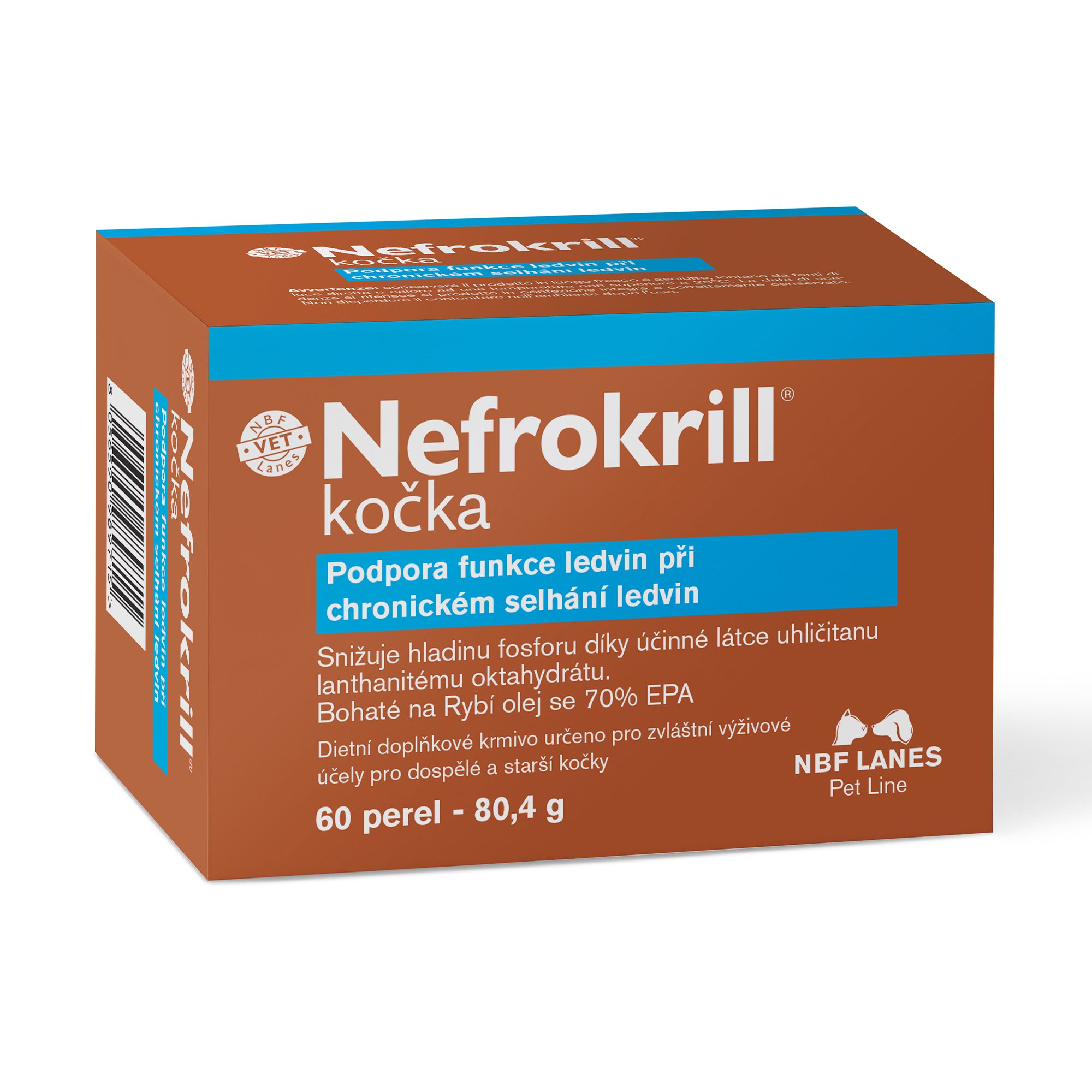 Nefrokrill Kočka 60 Kps – Podpora Funkce Ledvin