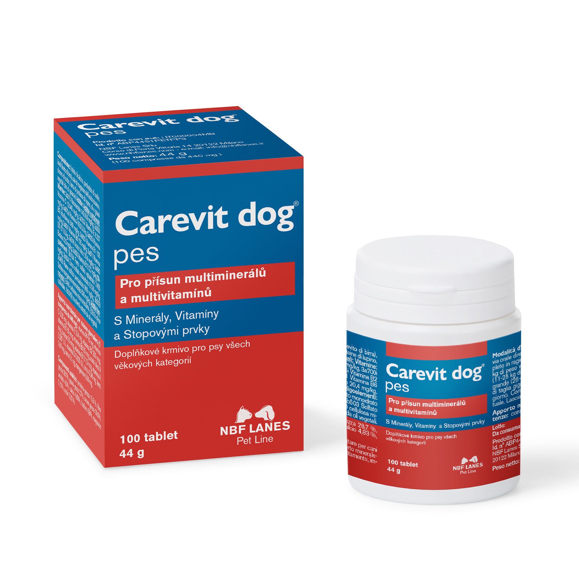 Carevit Dog Pes 100 tablet – přísun minerálů a vitamínů