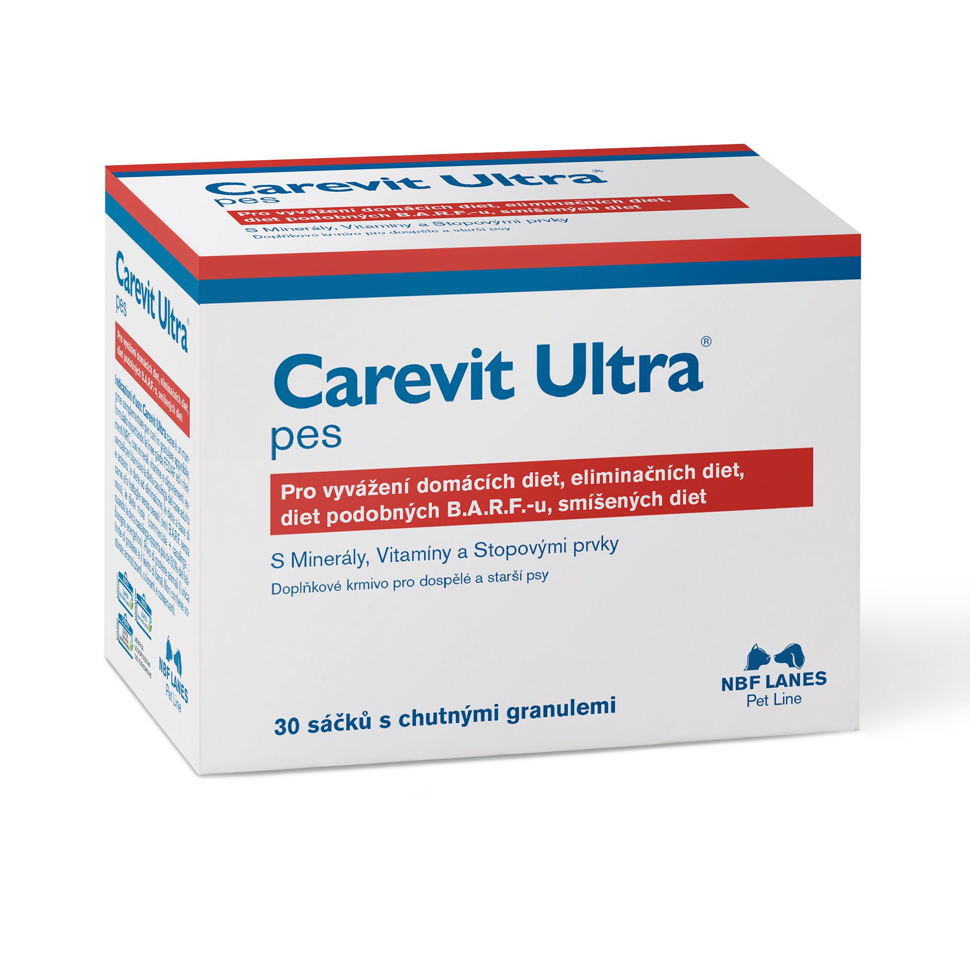 Carevit Ultra Pes 30 sáčků s chutným práškem - přísun minerálů a vitamínů