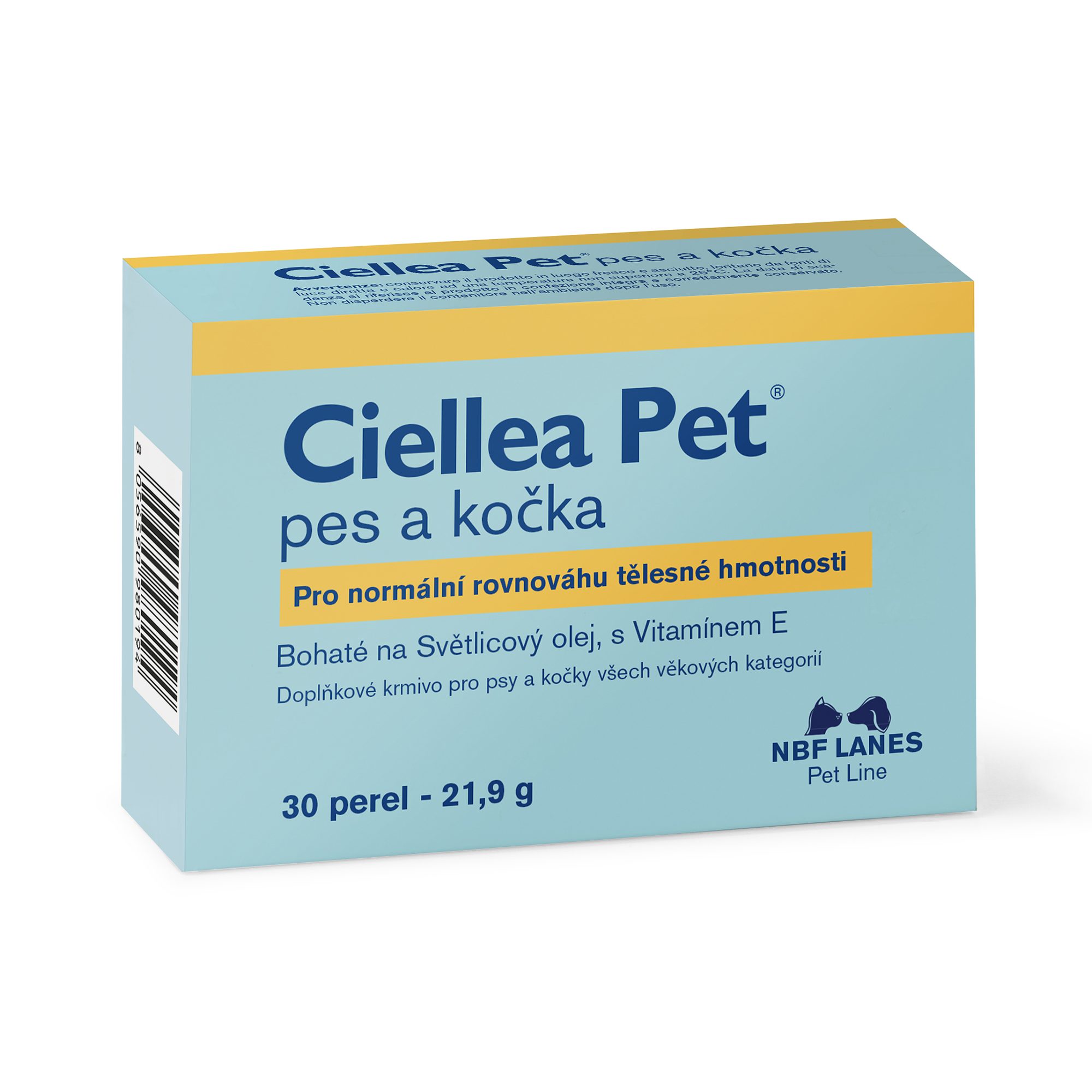 Ciellea Pet Pes a kočka – regulace tělesné hmotnosti - 60 kps
