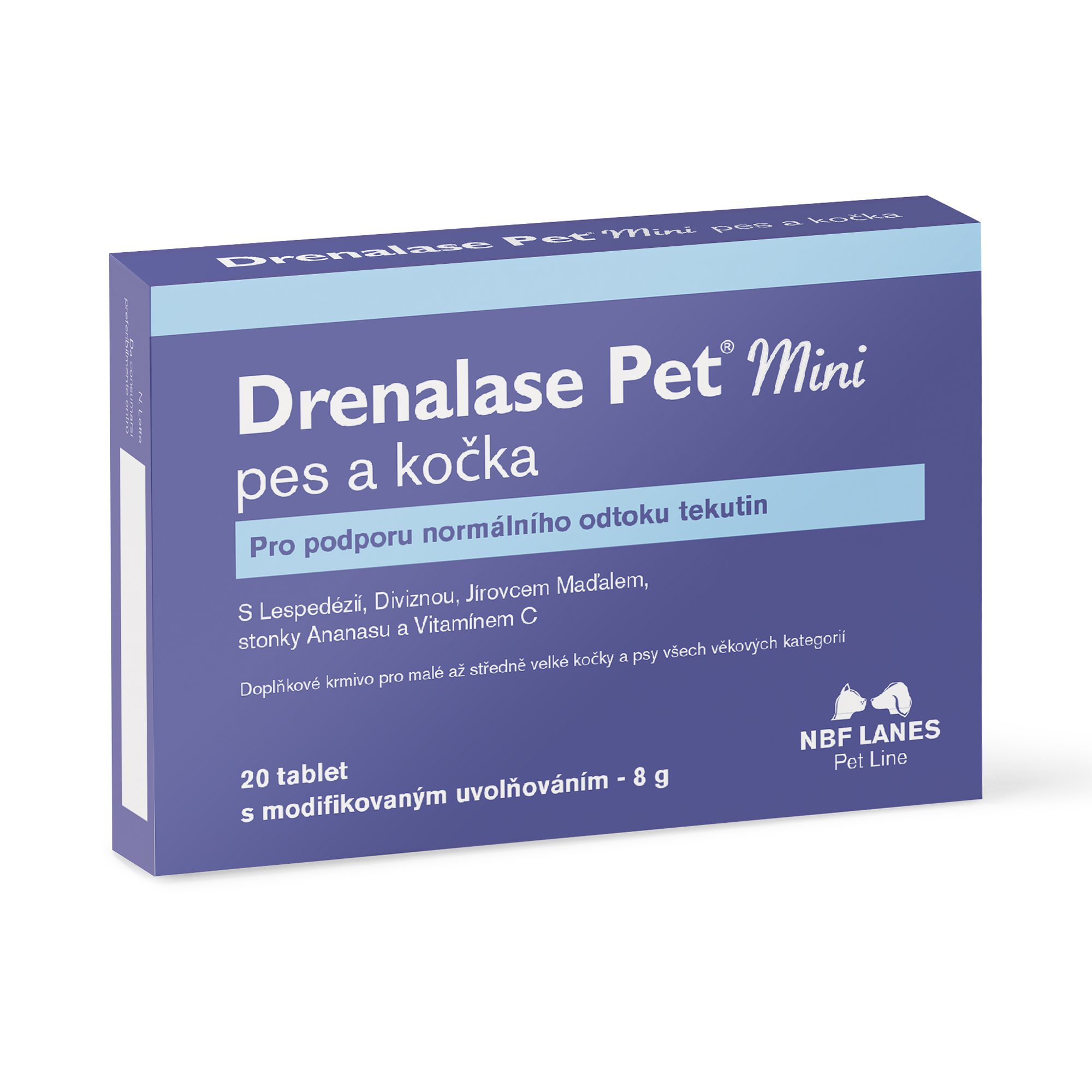Drenalase Pet Mini pro psy a kočky  20 tbl