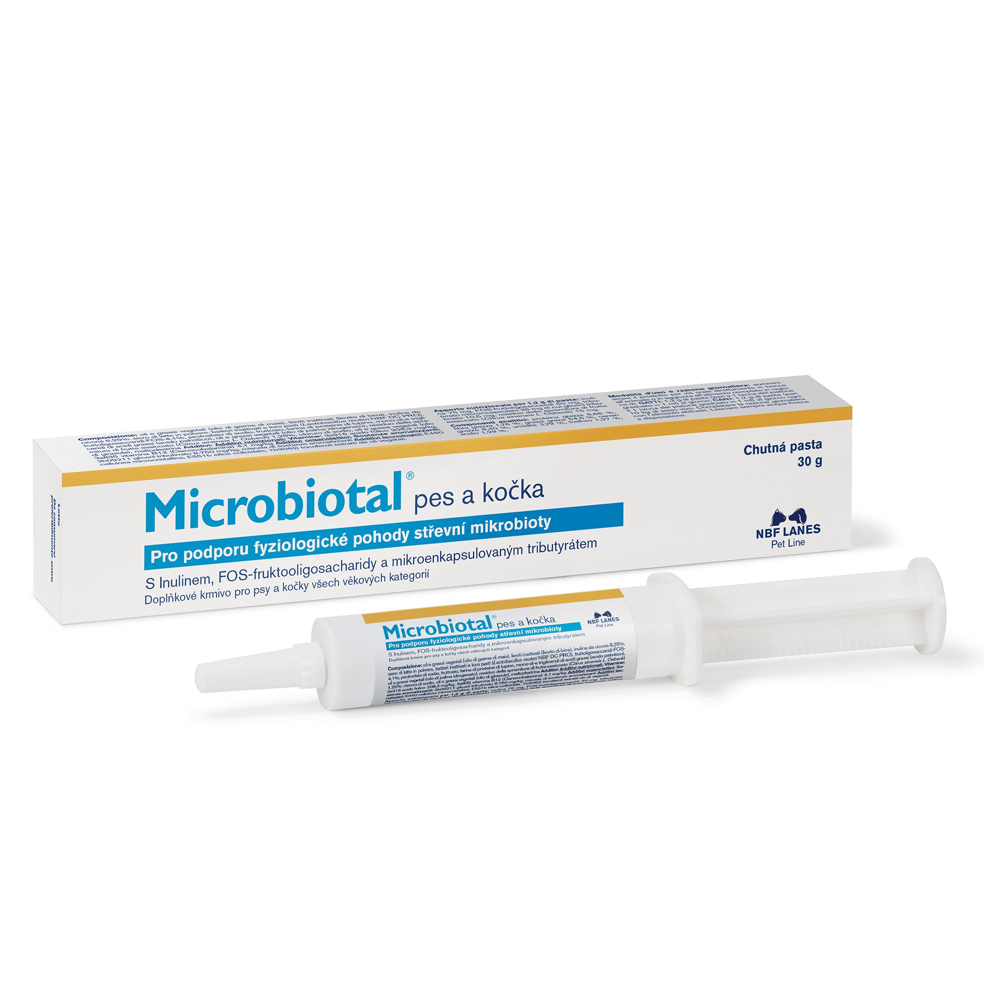 Microbiotal Pes a kočka pasta 30g – Podpora Střevní Mikrobioty