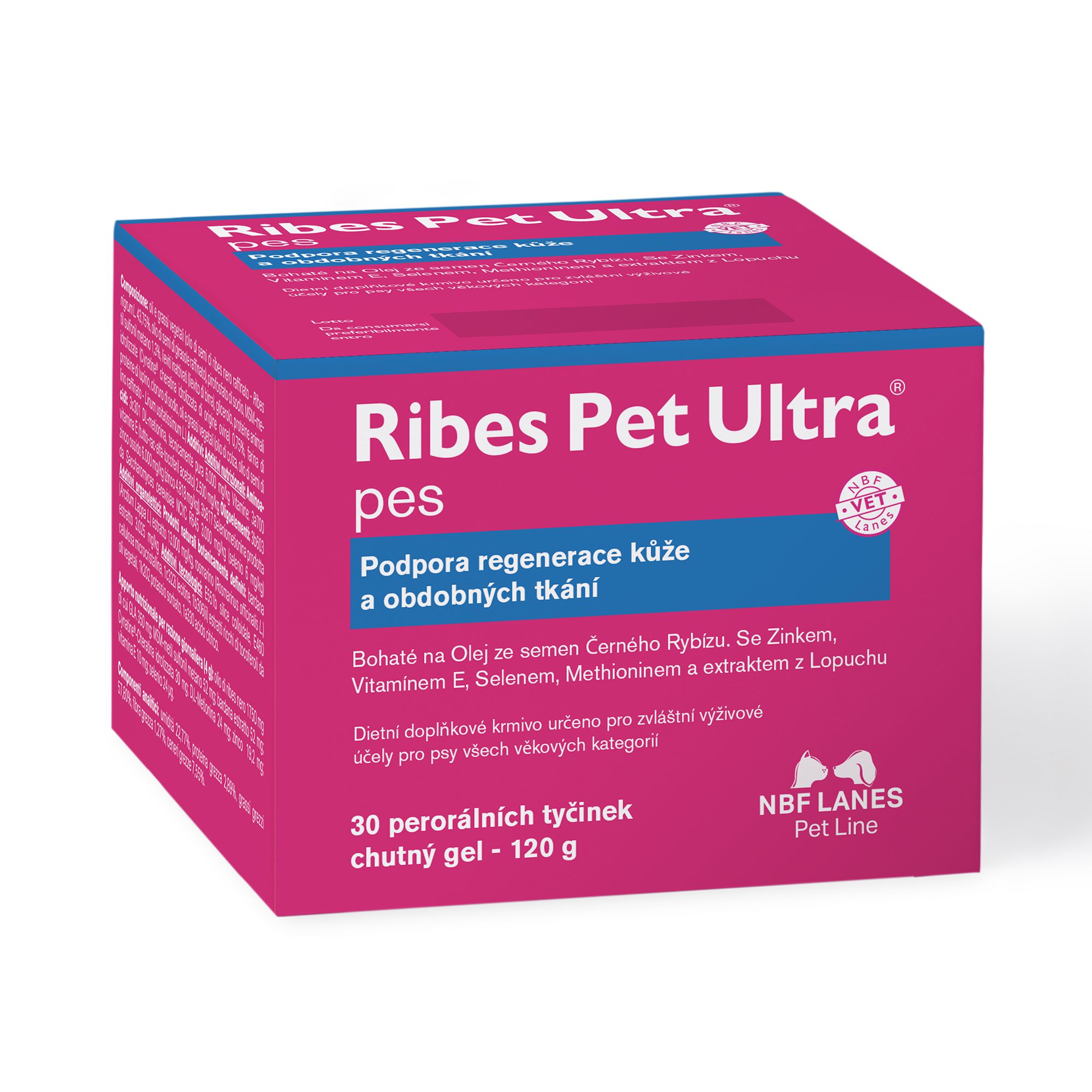 Ribes Pet Ultra Pes gel 30 Sáčků – Podpora Regenerace Pokožky