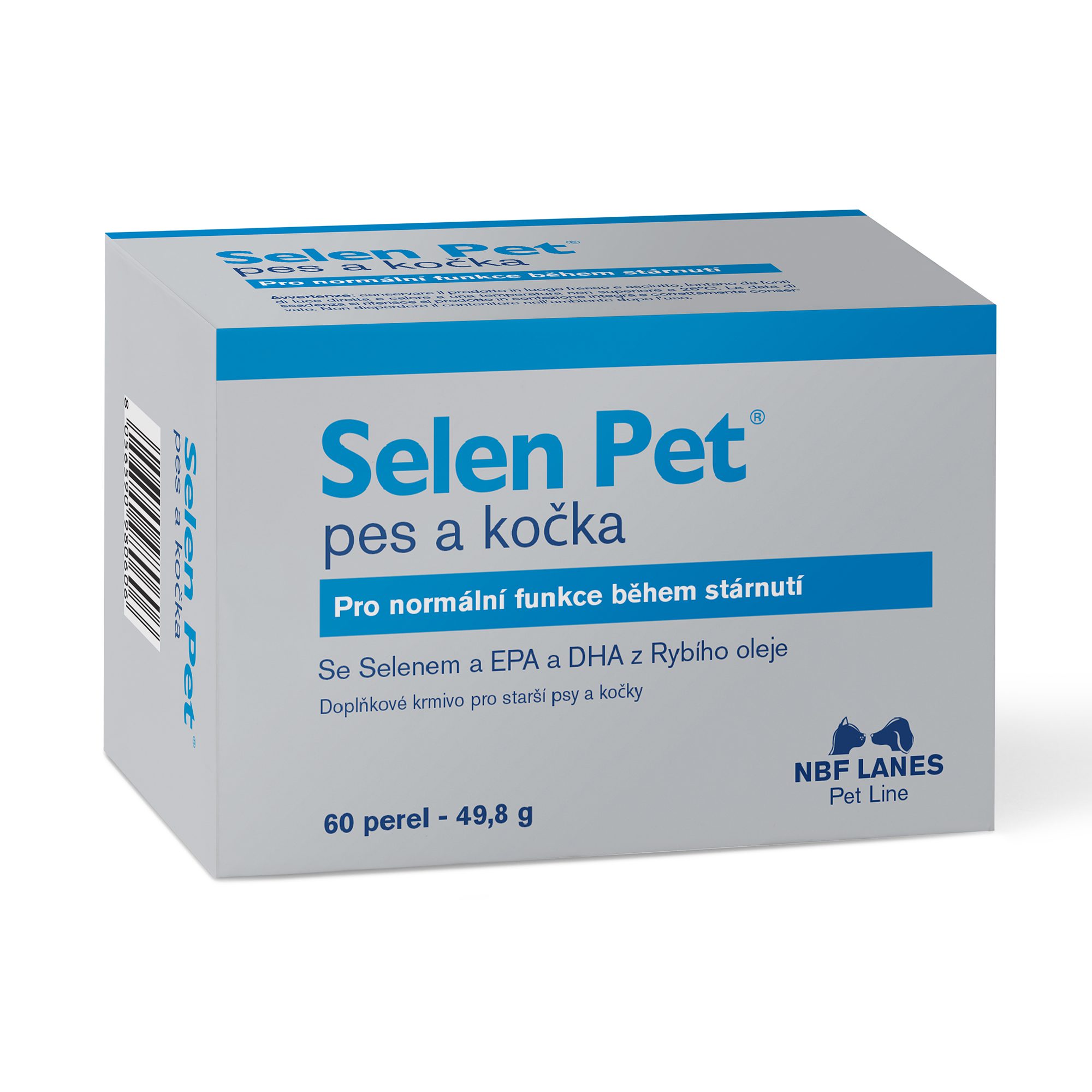 Selen Pet Pes a kočka 60 ks – podpora během stárnutí