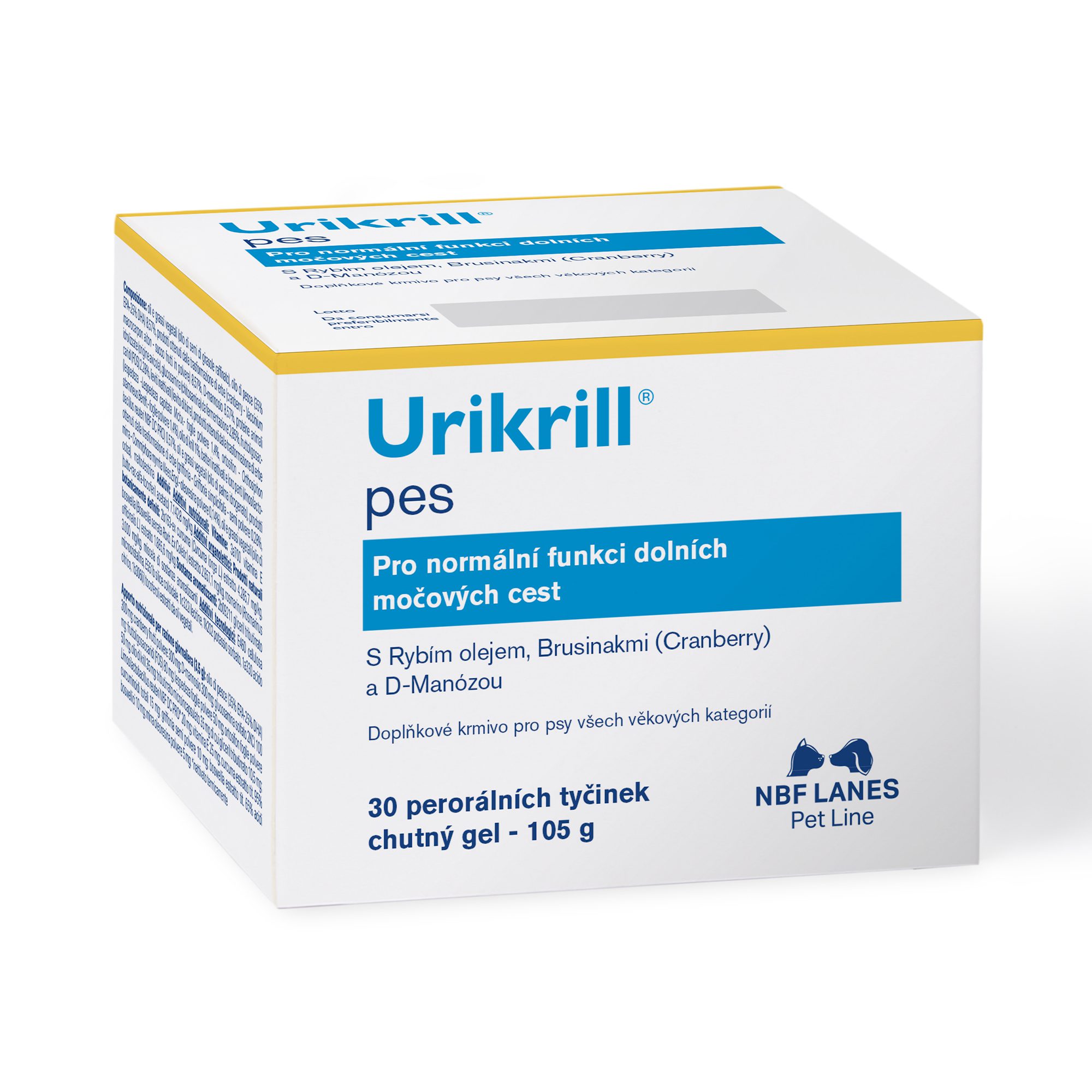 Urikrill Pes gel 30 sáčků – podpora dolních cest močových